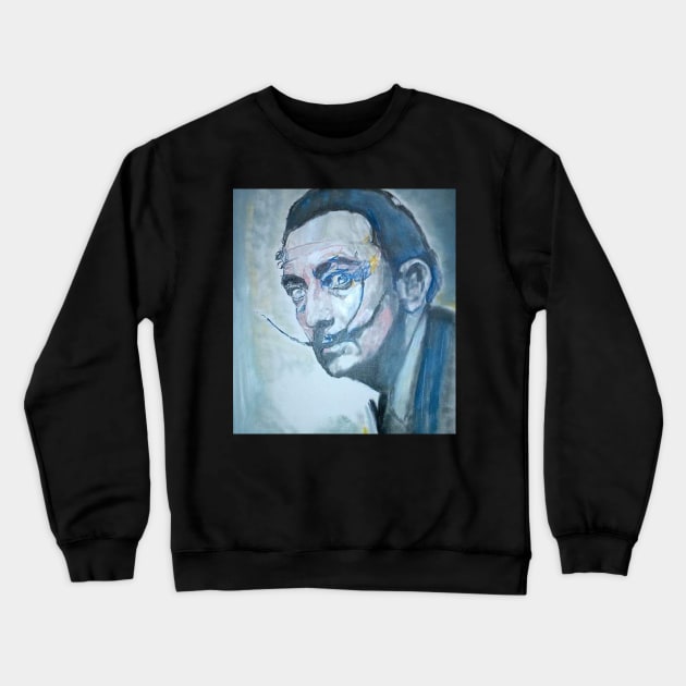 Salvador Dali Crewneck Sweatshirt by Mike Nesloney Art